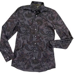 Olymp Mens Fitted Button Down Dress Shirt